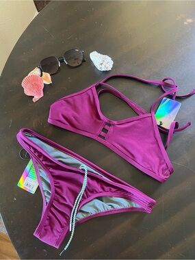Jolyn Clothing Cabernet Two-Piece Bikini Set